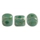 Cuentas de vidrio Minos® par Puca® - Opaque green turquoise new picasso 63130/65400